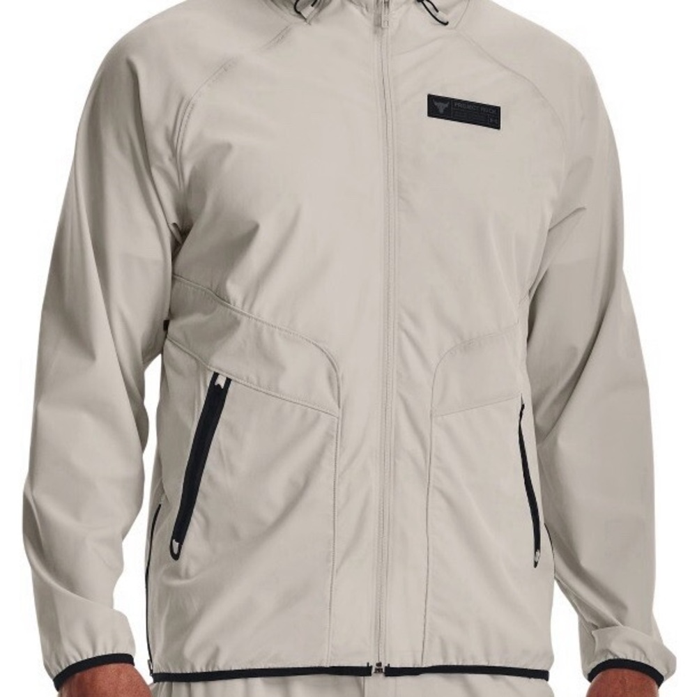 Under Armour Project Rock Unstoppable Men's Light Gray Performance Jacket